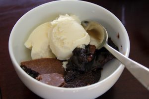 Brownie Pudding a' La Mode Brownie Pudding a' La Mode