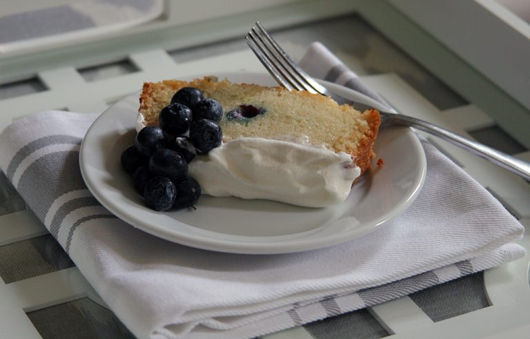 Blueberry Olive Oil Pound Cake and the Pompeian Pledge