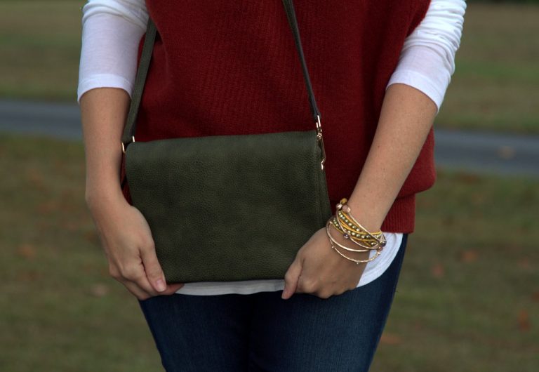 Moms Do Fall Fashion: Envelope-Side Sleeveless Sweater