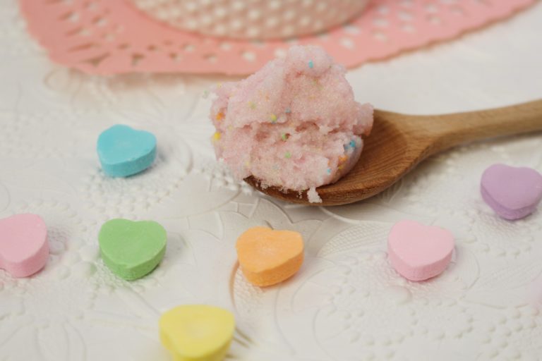 Simple and Pretty in Pink DIY Body Scrub