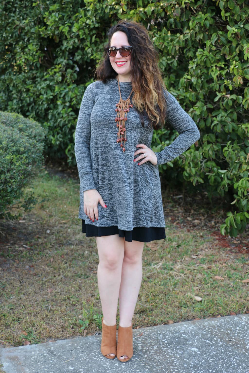 Grey holiday dress