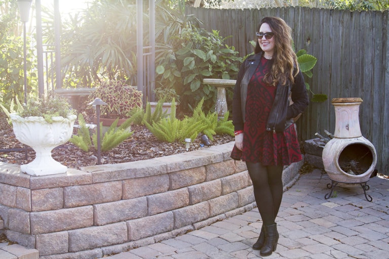 How to Wear a Leather Jacket with a Dress