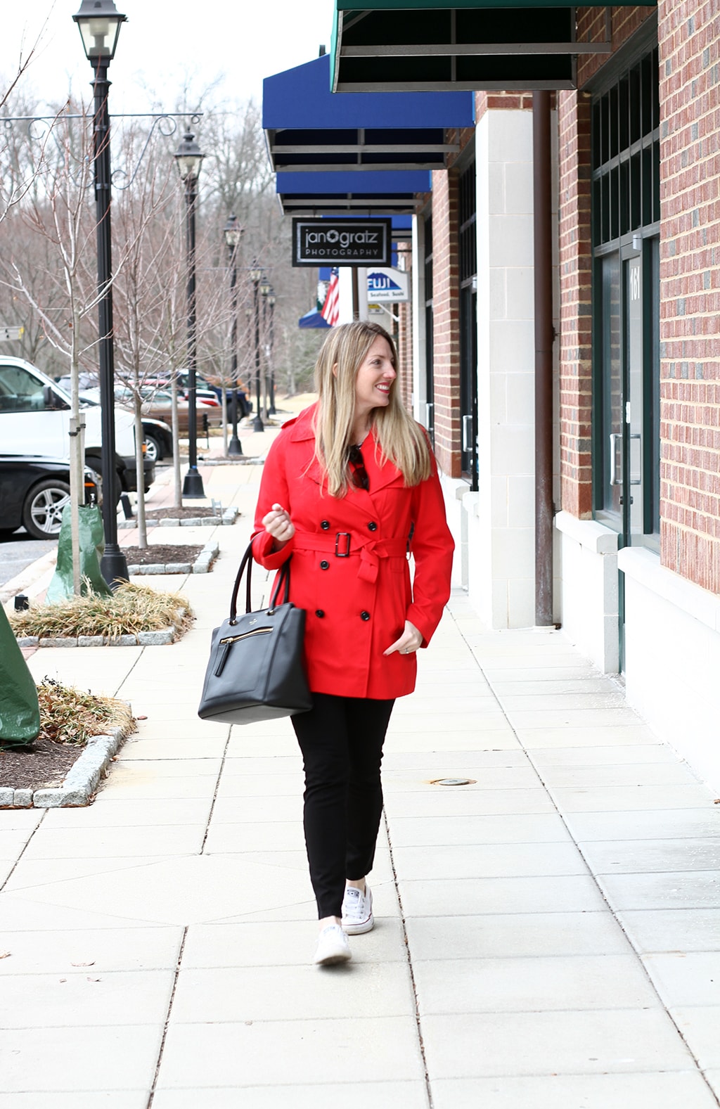 Classic Red Trench Coat