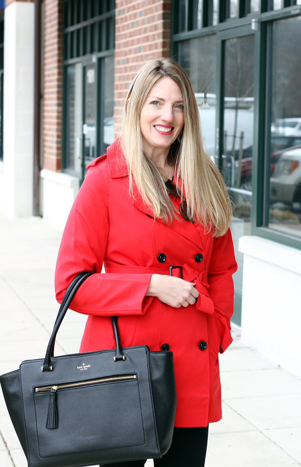Classic Red Trench Coat