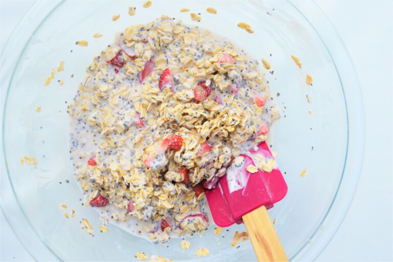 Strawberries and Cream Overnight Oats